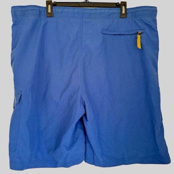 Polo Ralph Lauren Blue Cargo Drawstring Swim Trunks Size Large - Picture 2 of 8